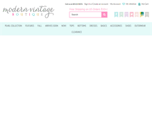 Tablet Screenshot of modernvintageboutique.com